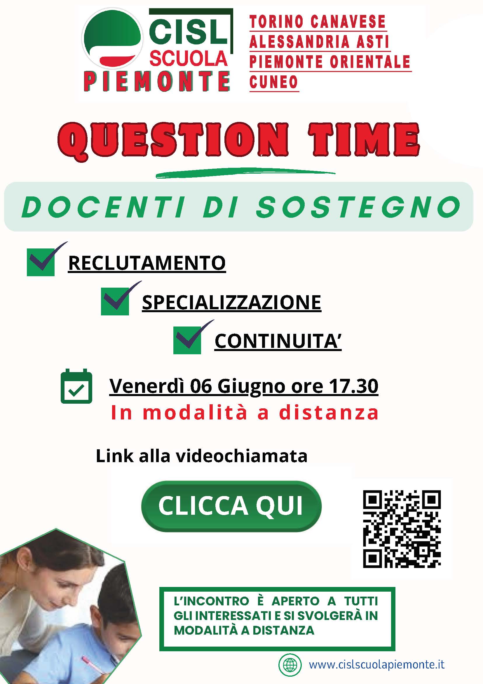 Question time sostegno